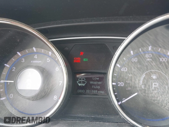 2011 Hyundai Sonata GLS with VIN 5NPEB4AC8BH158737, listed as a IAAI auction lot 42183929 with 221,589 mi miles. Bid and sale history available at carsss.com. Image 7.