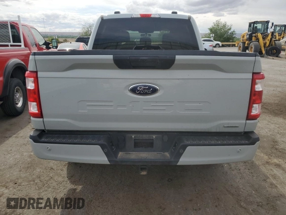 2023 Ford F-150 XL with VIN 1FTEW1CP2PFC13963, listed as a Copart auction lot 56045545 with 26,619 mi miles and Salvage title. Bid and sale history available at DreamBid. Image 6.