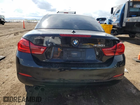 2018 BMW 4 Series 430i with VIN WBA4Z1C57JEC60579, listed as a Copart auction lot 55605845 with 73,305 mi miles and Salvage title. Bid and sale history available at DreamBid. Image 6.