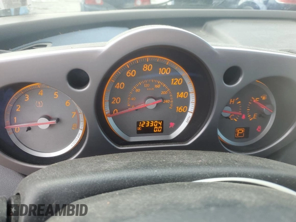 2007 Nissan Murano SE with VIN JN8AZ08W97W650878, listed as a Copart auction lot 56858545 with 123,304 mi miles and Salvage title. Bid and sale history available at DreamBid. Image 9.