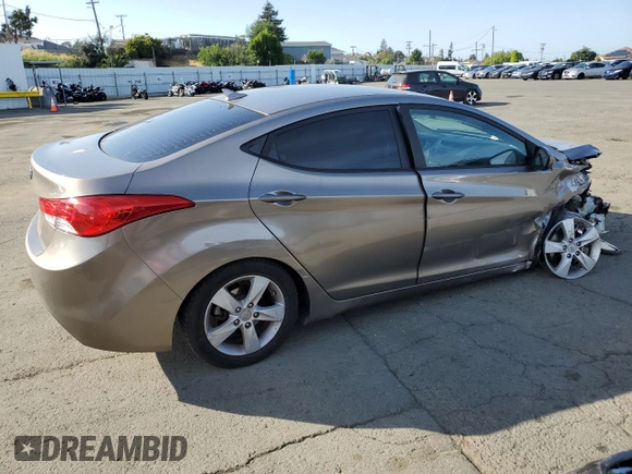 2013 Hyundai Elantra GLS with VIN 5NPDH4AE9DH268713, listed as a Copart auction lot 53203525 with 132,540 mi miles and Salvage title. Bid and sale history available at DreamBid. Image 3.