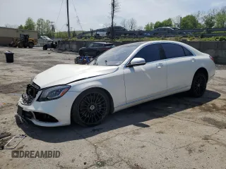 2019 Mercedes-Benz S 450 z VIN WDDUG6EB6KA461541, wystawiony jako Copart lot #55125255 z przebiegiem 64 082 mil mil oraz Szkoda całkowita • Salvage title. Historia ofert i sprzedaży dostępna na DreamBid. Obrazek 1.
