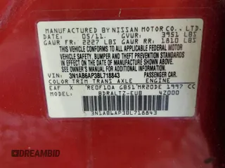 2011 Nissan Sentra S с VIN 3N1AB6AP3BL718843, выставлен на аукционе Copart как лот 64985915 с пробегом 161 258 миль миль и Чистый • Clean title. История ставок и продаж доступна на DreamBid. Изображение 12.