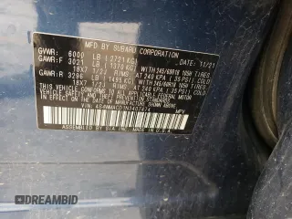 2022 Subaru Ascent Premium with VIN 4S4WMACD1N3407474, listed as a Copart auction lot 43027545 with 81,324 mi miles and Salvage title. Bid and sale history available at DreamBid. Image 13.