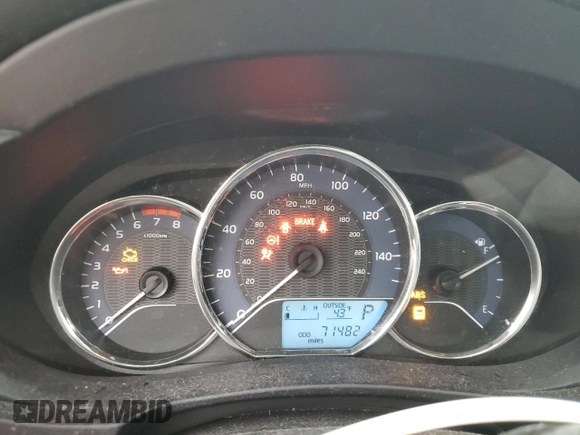 2016 Toyota Corolla L with VIN 2T1BURHE5GC676235, listed as a Copart auction lot 52532125 with 71,482 mi miles and Salvage Title. Bid and sale history available at DreamBid. Image 9.
