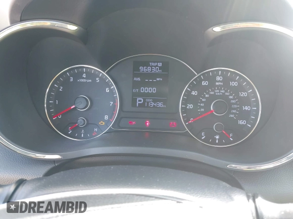2015 Kia Forte LX with VIN KNAFX4A61F5354649, listed as a IAAI auction lot 42040586 with 113,436 mi miles. Bid and sale history available at carsss.com. Image 7.