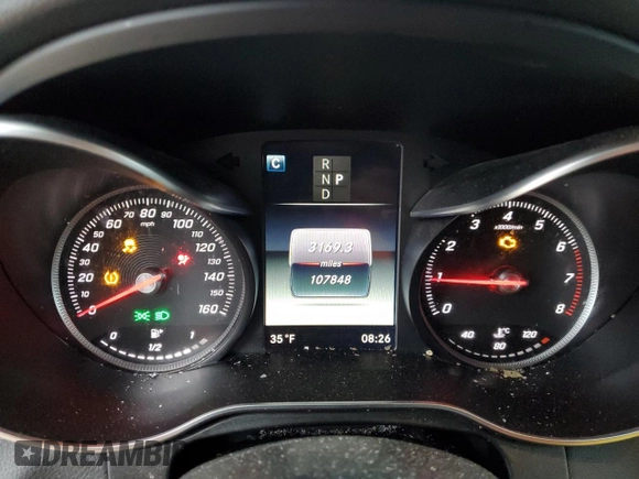 2017 Mercedes-Benz GLC with VIN WDC0G4KB1HV007677, listed as a Copart auction lot 39696093 with 107,848 mi miles. Bid and sale history available at carsss.com. Image 9.