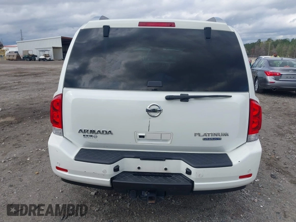 2015 Nissan Armada Platinum z VIN 5N1BA0NF9FN606276, wystawiony jako IAAI lot #41865375 z przebiegiem 223 761 mil mil oraz . Historia ofert i sprzedaży dostępna na DreamBid. Obrazek 17.