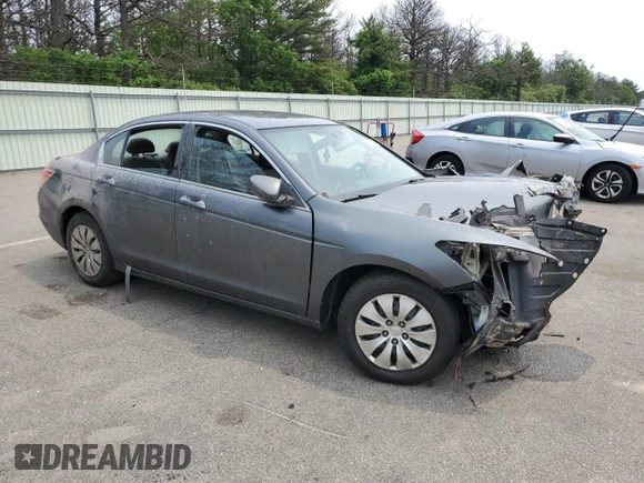 2011 Honda Accord LX with VIN 1HGCP2F37BA078683, listed as a Copart auction lot 60726405 with Not provided miles and Salvage title. Bid and sale history available at DreamBid. Image 4.