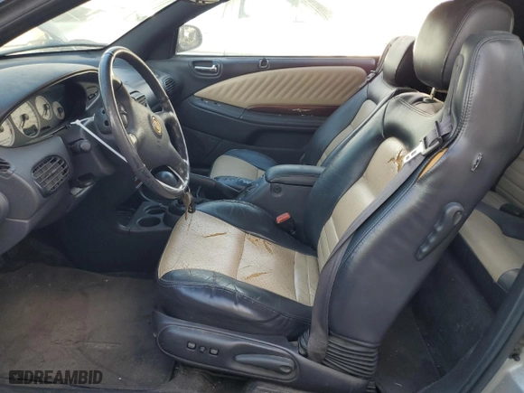 2000 Chrysler Sebring JXi with VIN 3C3EL55H6YT259703, listed as a Copart auction lot 85143954 with 115,771 mi miles and Clean Title. Bid and sale history available at carsss.com. Image 7.