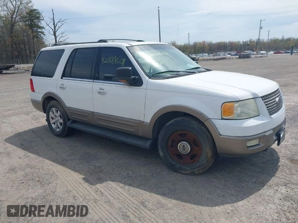 2003 Ford Expedition Eddie Bauer with VIN 1FMFU18L13LA69992, listed as a IAAI auction lot 42000608 with 1 mi miles. Bid and sale history available at carsss.com. Image 1.