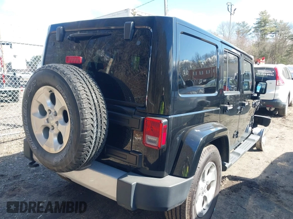 2015 Jeep Wrangler Unlimited Sahara with VIN 1C4BJWEGXFL506361, listed as a IAAI auction lot 41865418 with 80,841 mi miles. Bid and sale history available at carsss.com. Image 4.