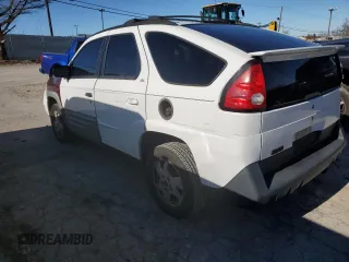 2002 Pontiac Aztek z VIN 3G7DA03E72S595347, wystawiony jako Copart lot #80095954 z przebiegiem Nie podano mil oraz Szkoda całkowita • Salvage title. Historia ofert i sprzedaży dostępna na DreamBid. Obrazek 2.