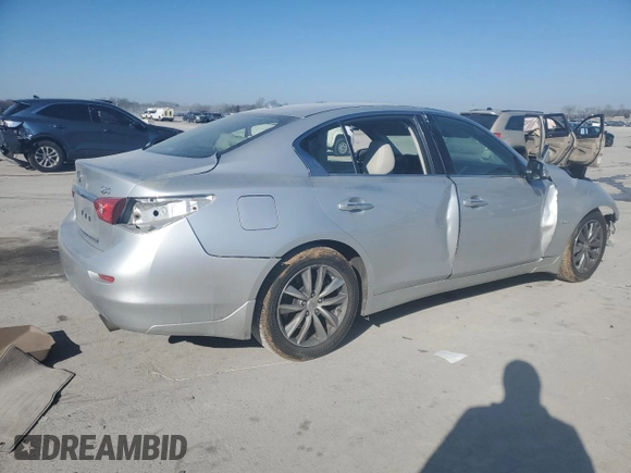 2017 Infiniti Q50 Premium with VIN JN1EV7AR5HM831353, listed as a Copart auction lot 42616815 with 97,395 mi miles and Salvage Title. Bid and sale history available at DreamBid. Image 3.