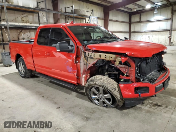 2018 Ford F-150 XL with VIN 1FTEX1EP6JKD14643, listed as a Copart auction lot 51656545 with 91,149 mi miles and Salvage Title. Bid and sale history available at carsss.com. Image 4.
