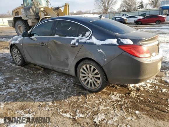 2011 Buick Regal CXL RL4 with VIN W04GS5ECXB1007019, listed as a Copart auction lot 45135225 with 160,820 mi miles and Salvage title. Bid and sale history available at DreamBid. Image 2.
