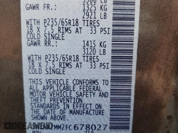 2015 Nissan Pathfinder SL z VIN 5N1AR2MM2FC678027, wystawiony jako Copart lot #56682035 z przebiegiem 152 417 mil mil oraz Szkoda całkowita • Salvage title. Historia ofert i sprzedaży dostępna na DreamBid. Obrazek 13.