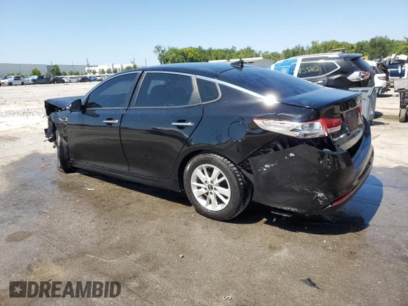 2018 Kia Optima LX with VIN 5XXGT4L34JG232426, listed as a Copart auction lot 52958085 with 75,608 mi miles and Salvage Title. Bid and sale history available at carsss.com. Image 2.