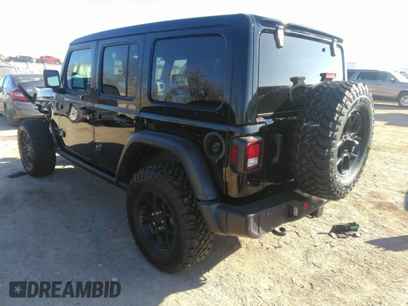 2024 Jeep Wrangler Sport S with VIN 1C4PJXDG3RW266909, listed as a IAAI auction lot 41242792 with 6,132 mi miles and . Bid and sale history available at DreamBid. Image 3.