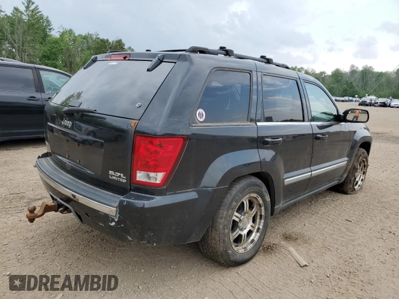 2005 Jeep Grand Cherokee Limited with VIN 1J4HR58205C509775, listed as a Copart auction lot 60254175 with Not provided miles and Clean title. Bid and sale history available at DreamBid. Image 3.