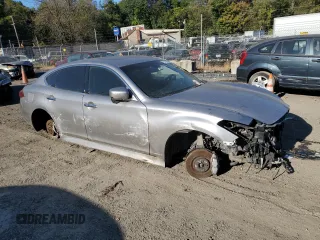 2013 Infiniti M with VIN JN1BY1AR6DM600835, listed as a Copart auction lot 76706754 with Not Provided miles and Salvage Title. Bid and sale history available at DreamBid. Image 4.