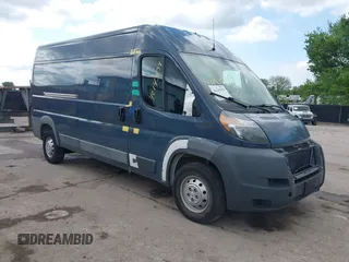 2018 Ram ProMaster Cargo with VIN 3C6TRVDG9JE159526, listed as a IAAI auction lot 42143534 with 54,123 mi miles and . Bid and sale history available at DreamBid. Image 1.