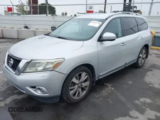 2014 Nissan Pathfinder SL with VIN 5N1AR2MN6EC726507, listed as a IAAI auction lot 42444733 with 136,280 mi miles and . Bid and sale history available at DreamBid. Image 2.