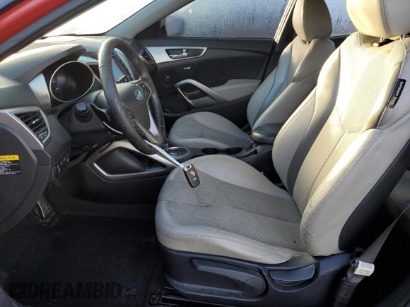 2012 Hyundai Veloster w/Black Int with VIN KMHTC6AD3CU071629, listed as a Copart auction lot 50325325 with 64,351 mi miles and Salvage title. Bid and sale history available at DreamBid. Image 7.