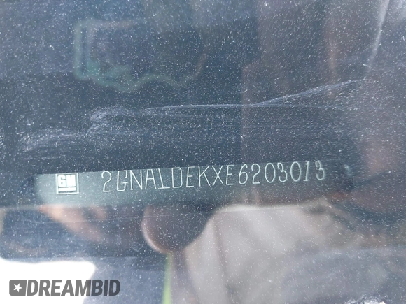 2014 Chevrolet Equinox LTZ with VIN 2GNALDEKXE6203013, listed as a IAAI auction lot 41987951 with 60,336 mi miles and . Bid and sale history available at DreamBid. Image 9.