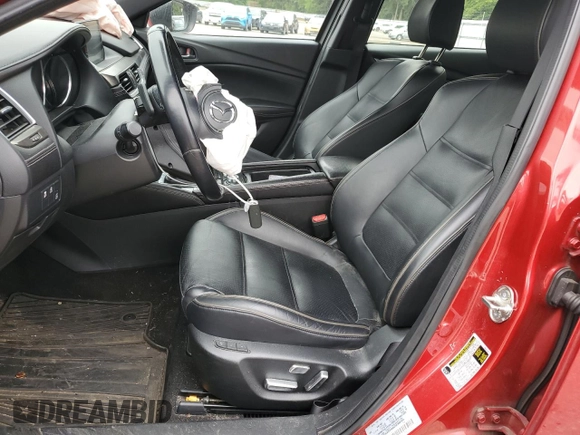 2017 Mazda 6 Grand Touring with VIN JM1GL1X56H1120758, listed as a Copart auction lot 54163525 with Not Provided miles and Salvage Title. Bid and sale history available at carsss.com. Image 7.