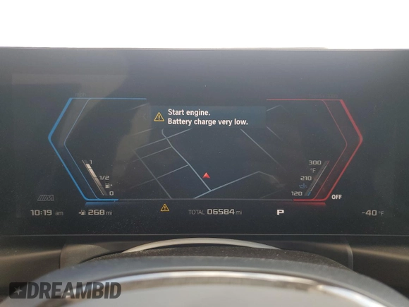 2024 BMW M3 Competition xDrive with VIN WBS43AY01RFS01430, listed as a Copart auction lot 53973245 with 6,584 mi miles and Salvage title. Bid and sale history available at DreamBid. Image 9.