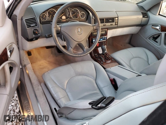 2001 Mercedes-Benz SL 500 with VIN WDBFA68F01F198790, listed as a Copart auction lot 86946014 with 108,159 mi miles and Clean title. Bid and sale history available at DreamBid. Image 8.