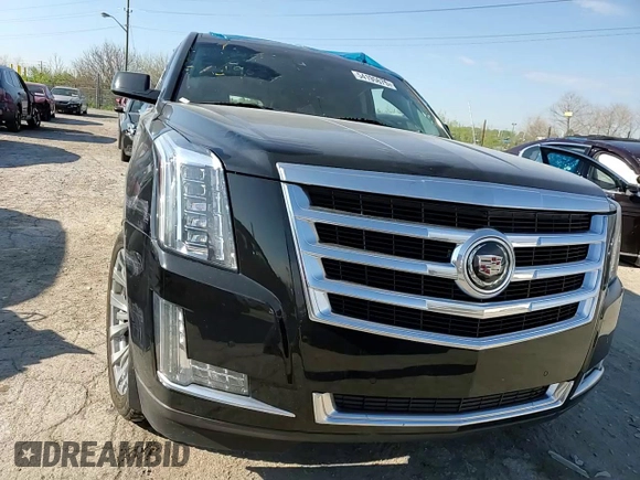 2015 Cadillac Escalade ESV Premium with VIN 1GYS4JKJ7FR174963, listed as a Copart auction lot 54195675 with 120,171 mi miles and Salvage title. Bid and sale history available at DreamBid. Image 14.