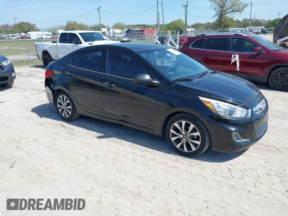 2017 Hyundai Accent SE with VIN KMHCT4AE2HU225056, listed as a IAAI auction lot 41611815 with 93,855 mi miles. Bid and sale history available at carsss.com. Image 1.