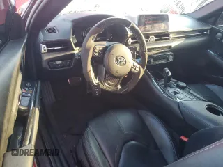 2021 Toyota GR Supra 3.0 with VIN WZ1DB0C02MW043752, listed as a Copart auction lot 73785324 with 53,345 mi miles and Salvage Title. Bid and sale history available at carsss.com. Image 8.