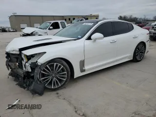 2018 Kia Stinger Premium with VIN KNAE25LA9J6014556, listed as a Copart auction lot 89243475 with 69,606 mi miles and Salvage Title. Bid and sale history available at DreamBid. Image 1.