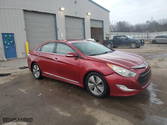 2013 Hyundai Sonata Hybrid with VIN KMHEC4A49DA081128, listed as a Copart auction lot 44517285 with 130,565 mi miles and Clean Title. Bid and sale history available at carsss.com. Image 4.