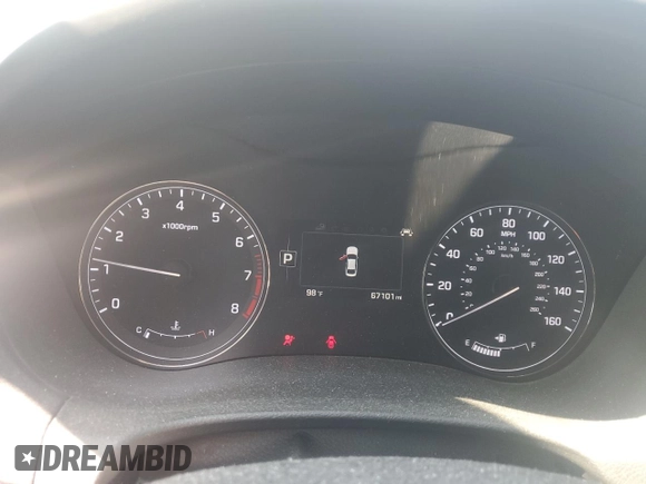 2017 Genesis G80 3.8L with VIN KMHGN4JE1HU203917, listed as a Copart auction lot 71971464 with 67,101 mi miles and Salvage Title. Bid and sale history available at carsss.com. Image 9.