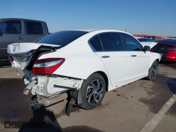 2016 Honda Accord Sedan LX with VIN 1HGCR2F31GA079460, listed as a IAAI auction lot 41712742 with 187,679 mi miles. Bid and sale history available at carsss.com. Image 4.