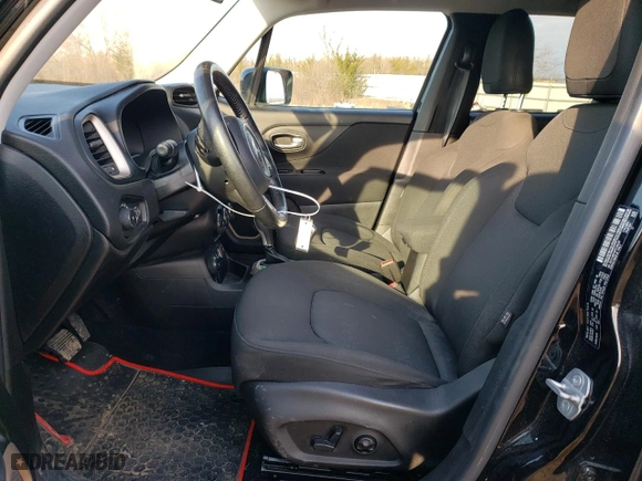 2015 Jeep Renegade Latitude with VIN ZACCJBBT4FPC46338, listed as a Copart auction lot 48301325 with 93,125 mi miles and Salvage Title. Bid and sale history available at carsss.com. Image 7.
