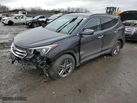 2018 Hyundai Santa Fe Sport 2.4L with VIN 5XYZUDLB0JG573539, listed as a Copart auction lot 84808864 with 92,443 mi miles and Salvage Title. Bid and sale history available at carsss.com. Image 1.