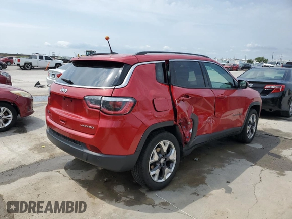 2018 Jeep Compass Limited with VIN 3C4NJCCB2JT358366, listed as a Copart auction lot 57937785 with 72,834 mi miles and Salvage title. Bid and sale history available at DreamBid. Image 3.