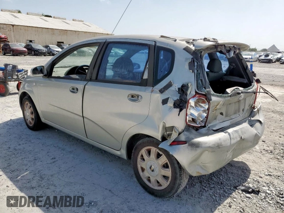 2005 Chevrolet Aveo LS with VIN KL1TD62665B359524, listed as a Copart auction lot 64398555 with 166,819 mi miles and Salvage title. Bid and sale history available at DreamBid. Image 2.