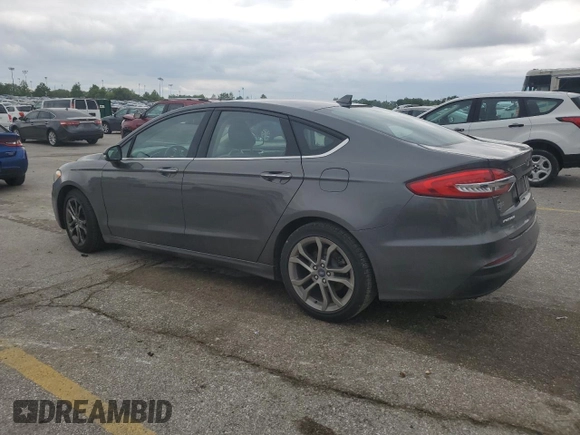 2020 Ford Fusion SEL with VIN 3FA6P0CD8LR195828, listed as a Copart auction lot 55522305 with 163,959 mi miles and Salvage title. Bid and sale history available at DreamBid. Image 2.