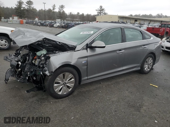 2018 Hyundai Sonata Hybrid SE with VIN KMHE24L34JA087311, listed as a Copart auction lot 48232965 with 50,442 mi miles and Salvage Title. Bid and sale history available at carsss.com. Image 1.