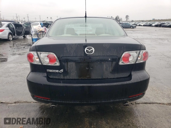 2006 Mazda 6 i with VIN 1YVFP80C465M00681, listed as a Copart auction lot 48023945 with 157,555 mi miles and Salvage Title. Bid and sale history available at carsss.com. Image 6.