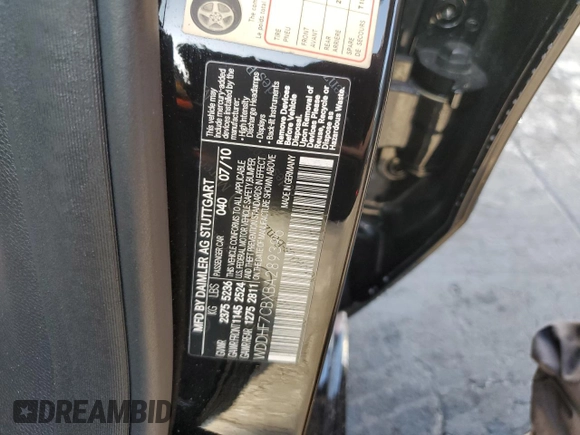 2011 Mercedes-Benz E 550 Luxury with VIN WDDHF7CBXBA289396, listed as a Copart auction lot 51108115 with 45,204 mi miles and Salvage Title. Bid and sale history available at DreamBid. Image 13.
