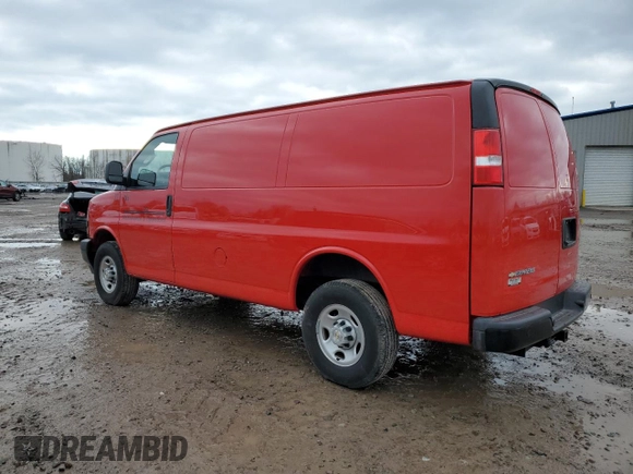 2023 Chevrolet Express Cargo Van with VIN 1GCWGAFPXP1189244, listed as a Copart auction lot 83864984 with 5,612 mi miles and Salvage Title. Bid and sale history available at carsss.com. Image 2.