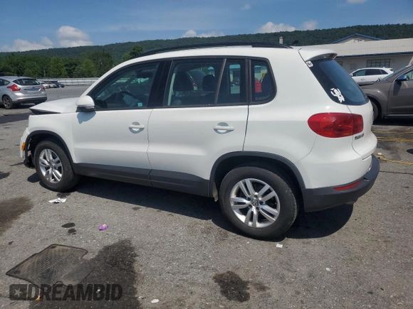 2017 Volkswagen Tiguan S with VIN WVGBV7AX8HK016005, listed as a Copart auction lot 62390515 with 68,026 mi miles and Salvage title. Bid and sale history available at DreamBid. Image 2.