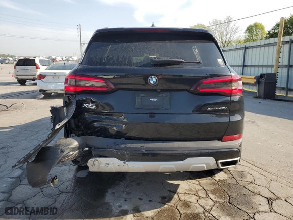2022 BMW X5 xDrive40i with VIN 5UXCR6C01N9L67332, listed as a Copart auction lot 53049685 with 55,694 mi miles and Salvage Title. Bid and sale history available at carsss.com. Image 6.